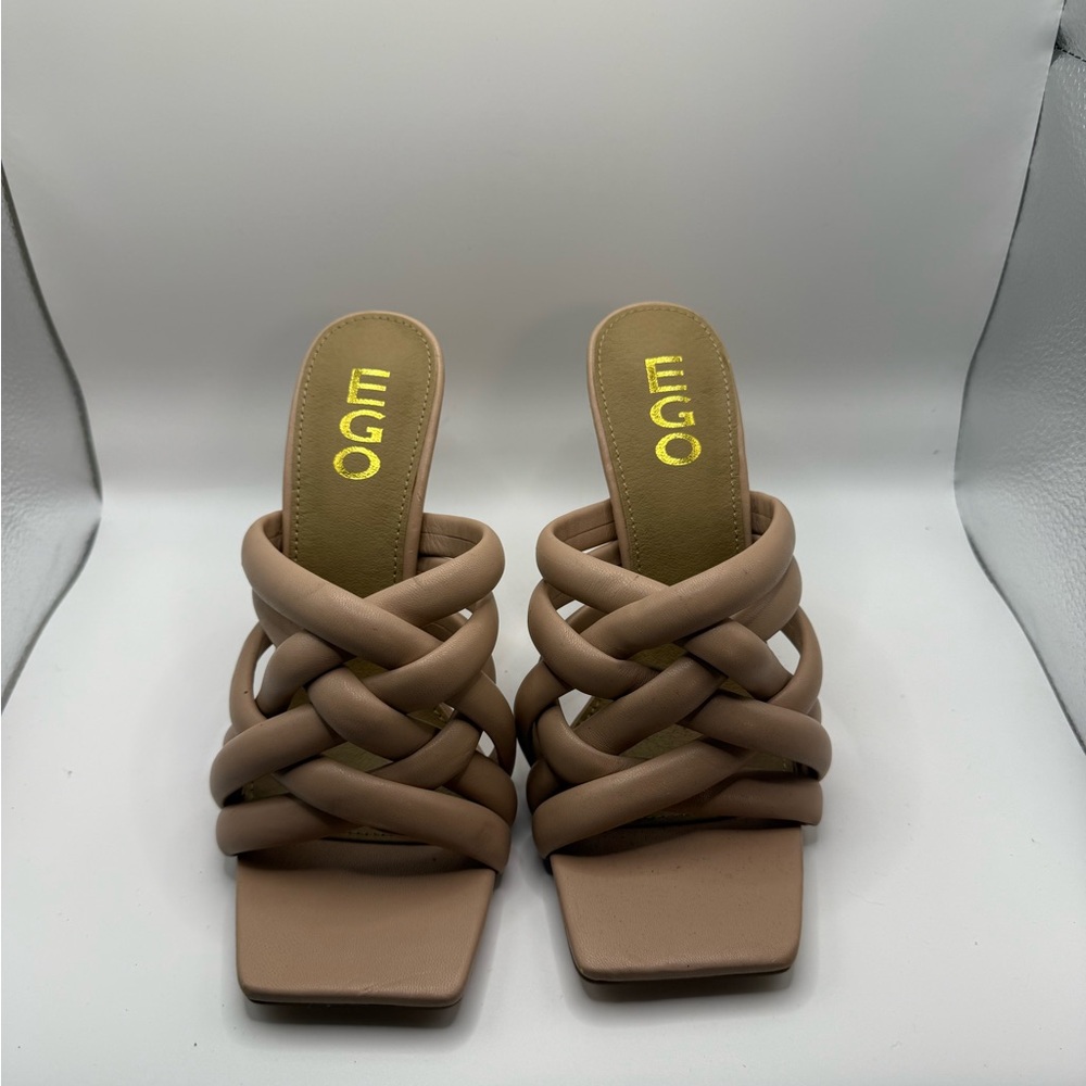 EGO Women's Beige Braided Heels